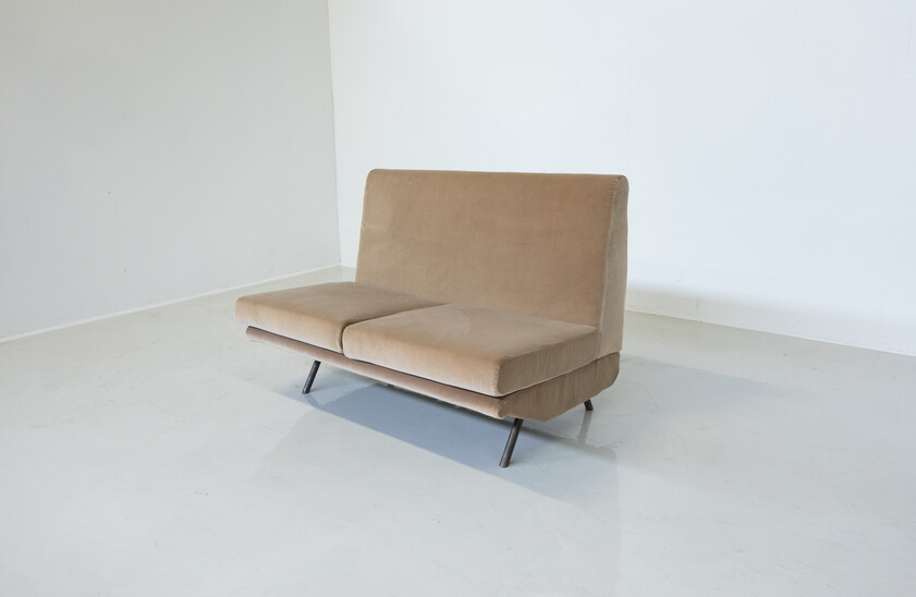 Mid-Century Modern Sofa by Marco Zanuso, Italy, 1960s - New Upholstery