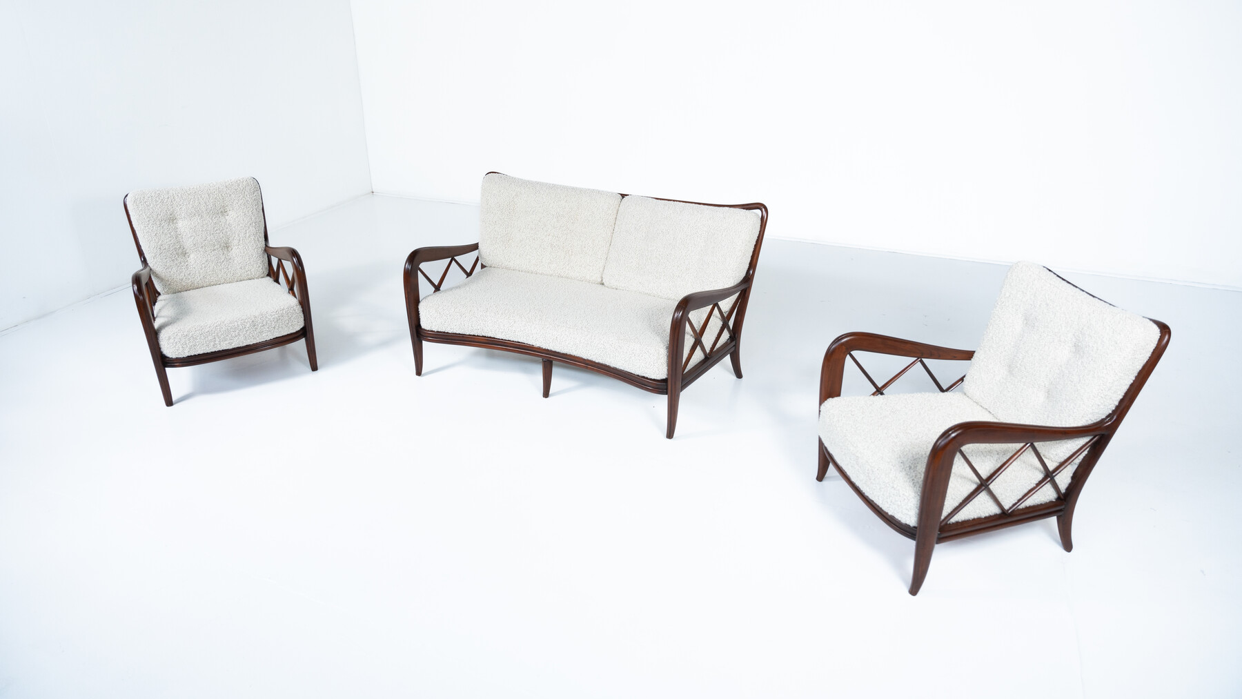 Mid-Century Modern Sofa by Paolo Buffa, Italy, 1950s - New Upholstery