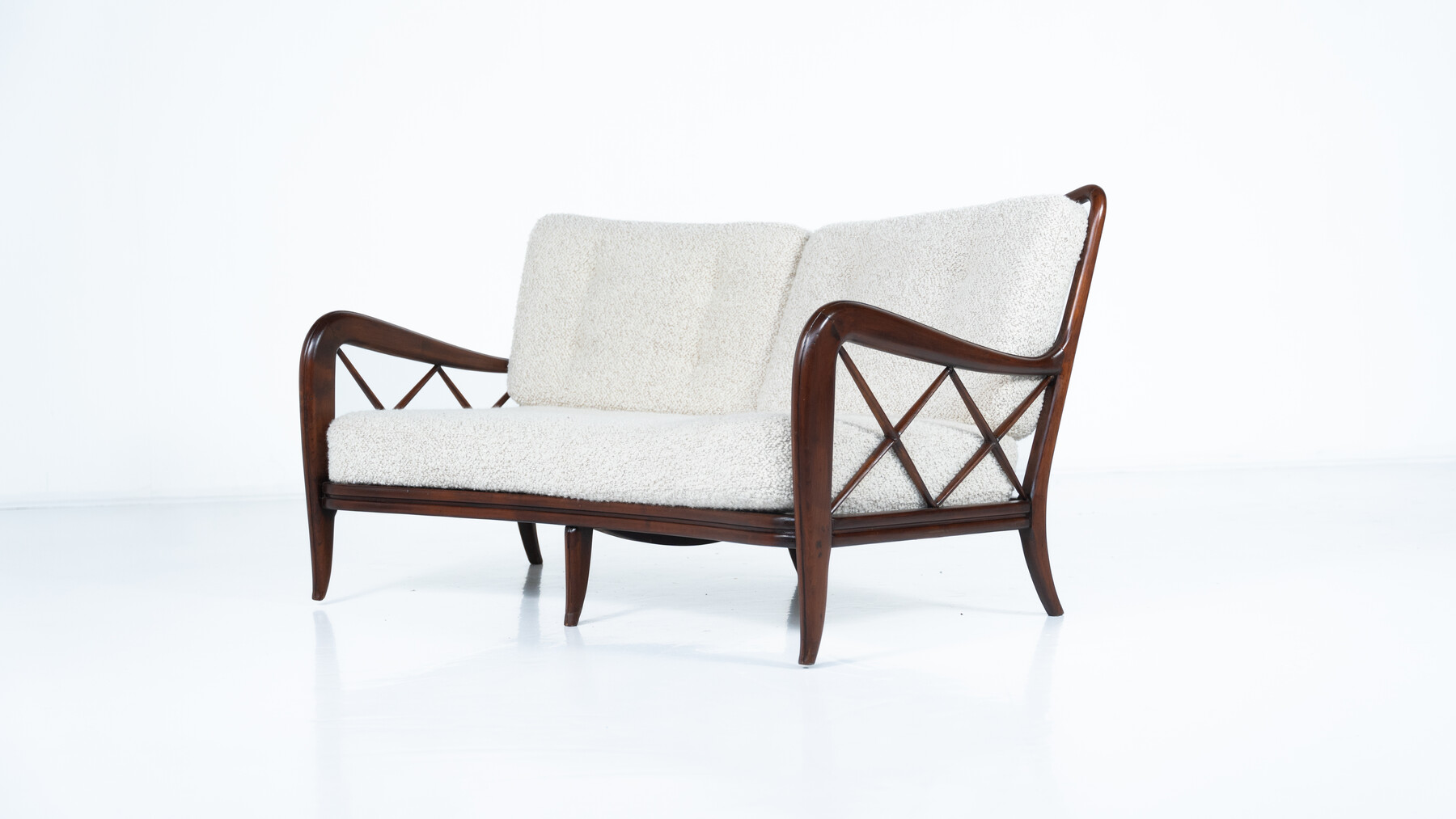 Mid-Century Modern Sofa by Paolo Buffa, Italy, 1950s - New Upholstery