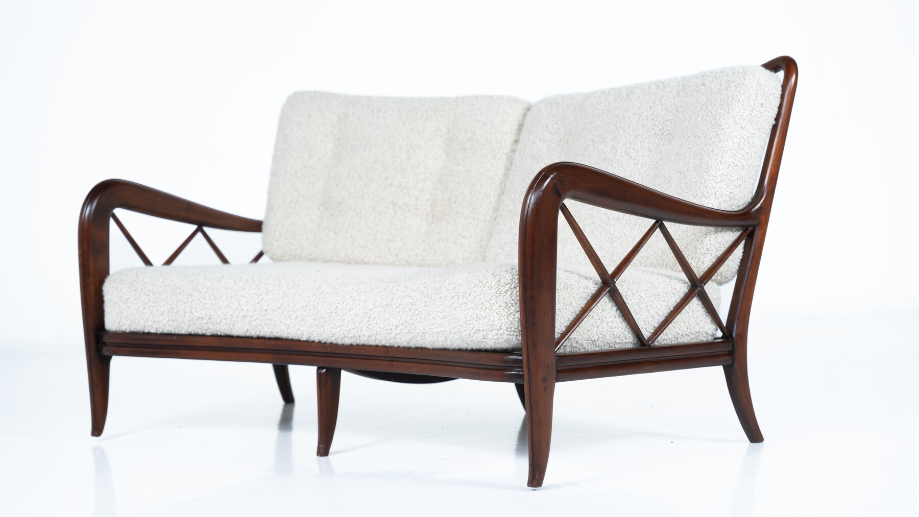 Mid-Century Modern Sofa by Paolo Buffa, Italy, 1950s - New Upholstery