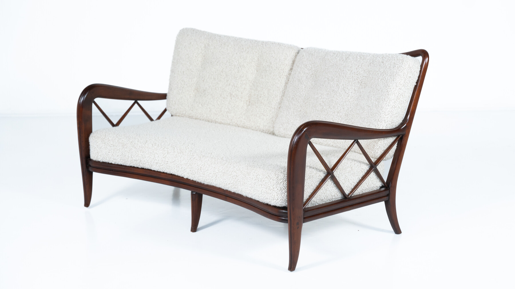 Mid-Century Modern Sofa by Paolo Buffa, Italy, 1950s - New Upholstery