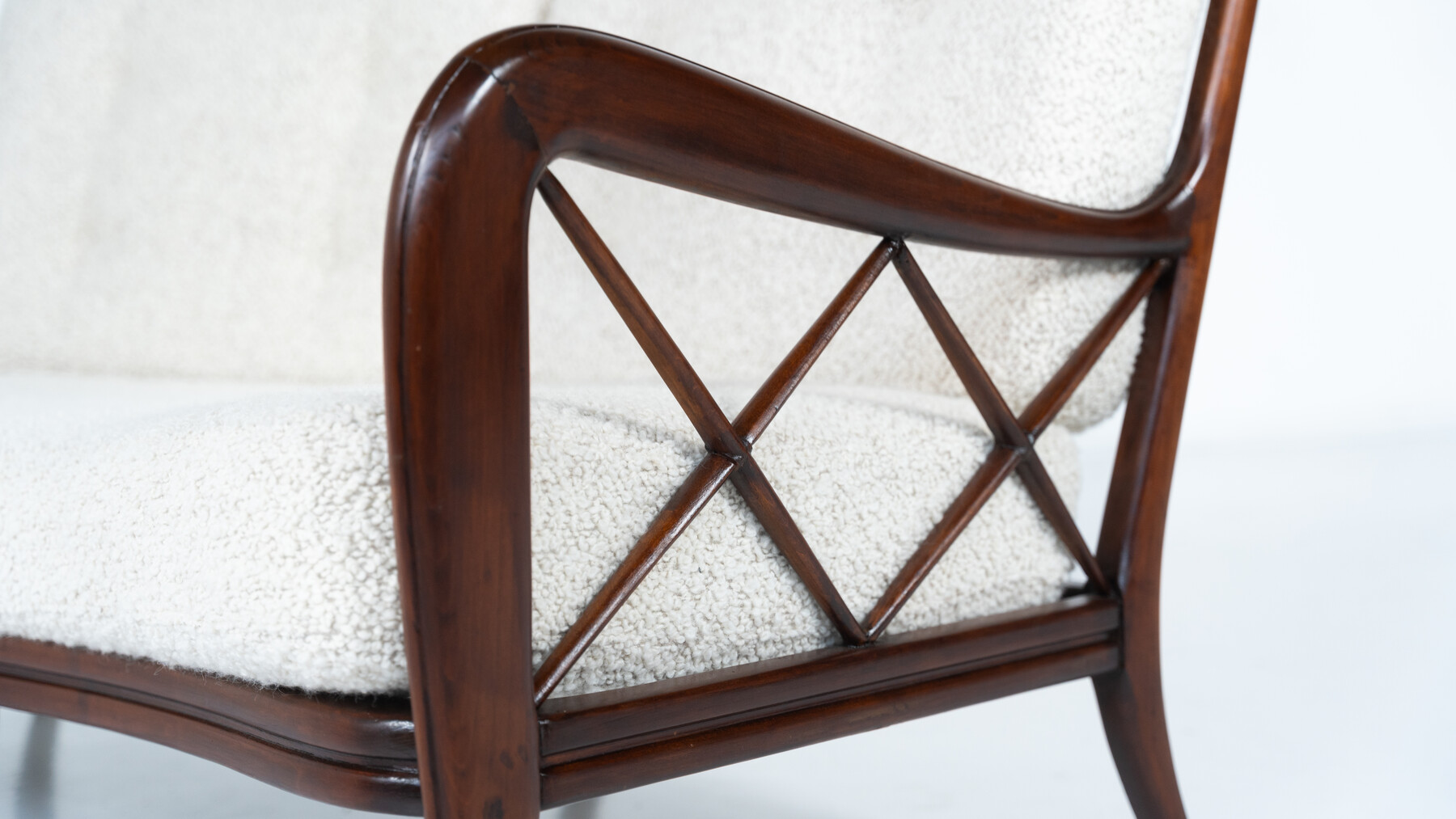Mid-Century Modern Sofa by Paolo Buffa, Italy, 1950s - New Upholstery