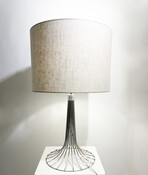 Mid-Century Modern Space Age Pair of Chrome Table Lamps, 1970s