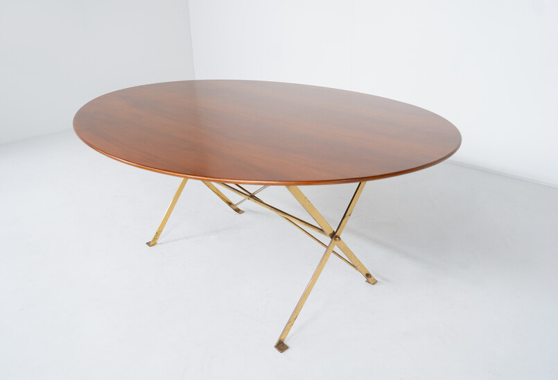 Mid-Century Modern T3 Cavalletto Dining Table by Luigi Caccia Dominioni for Azucena, 1940s