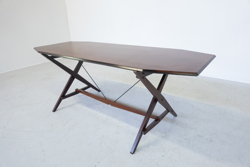 Mid-Century Modern TL2 Cavalletto desk/dining table by Franco Albini for Poggi, 1950s