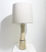 Mid-Century Modern Travertine Table Lamp, Italy, 1970s
