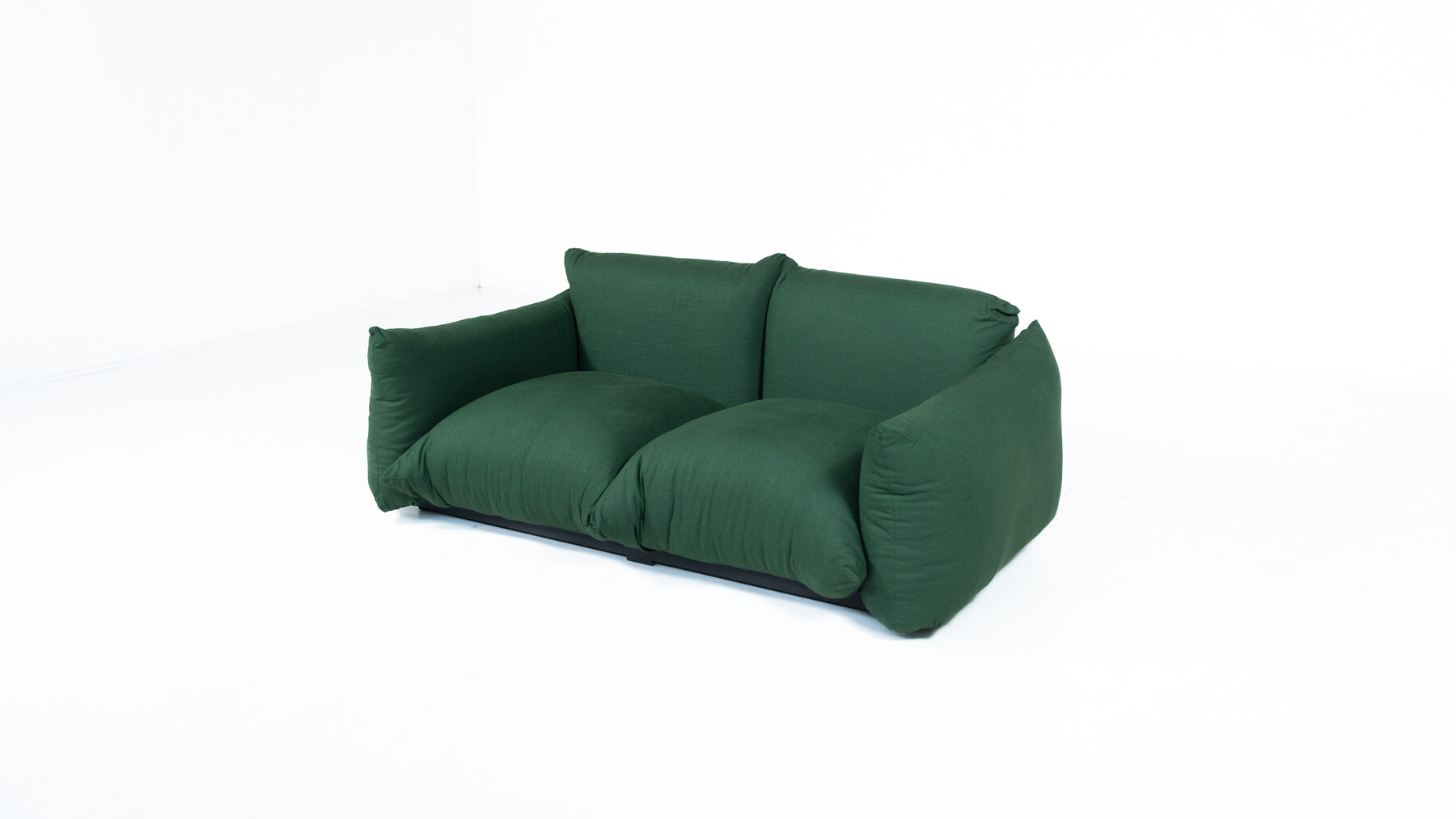 Mid-Century Modern Two Seater Marenco Sofa by Mario Marenco - New Upholstery