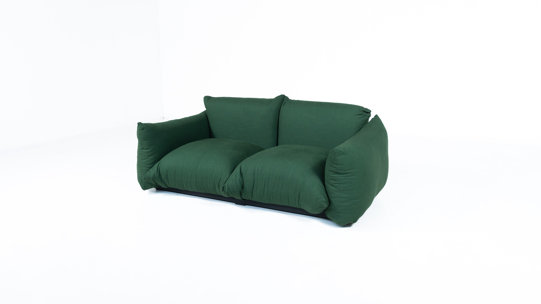 Mid-Century Modern Two Seater Marenco Sofa by Mario Marenco - New Upholstery