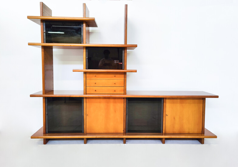 Mid-Century Modern Wall Unit by Saporiti, Italy,1970s