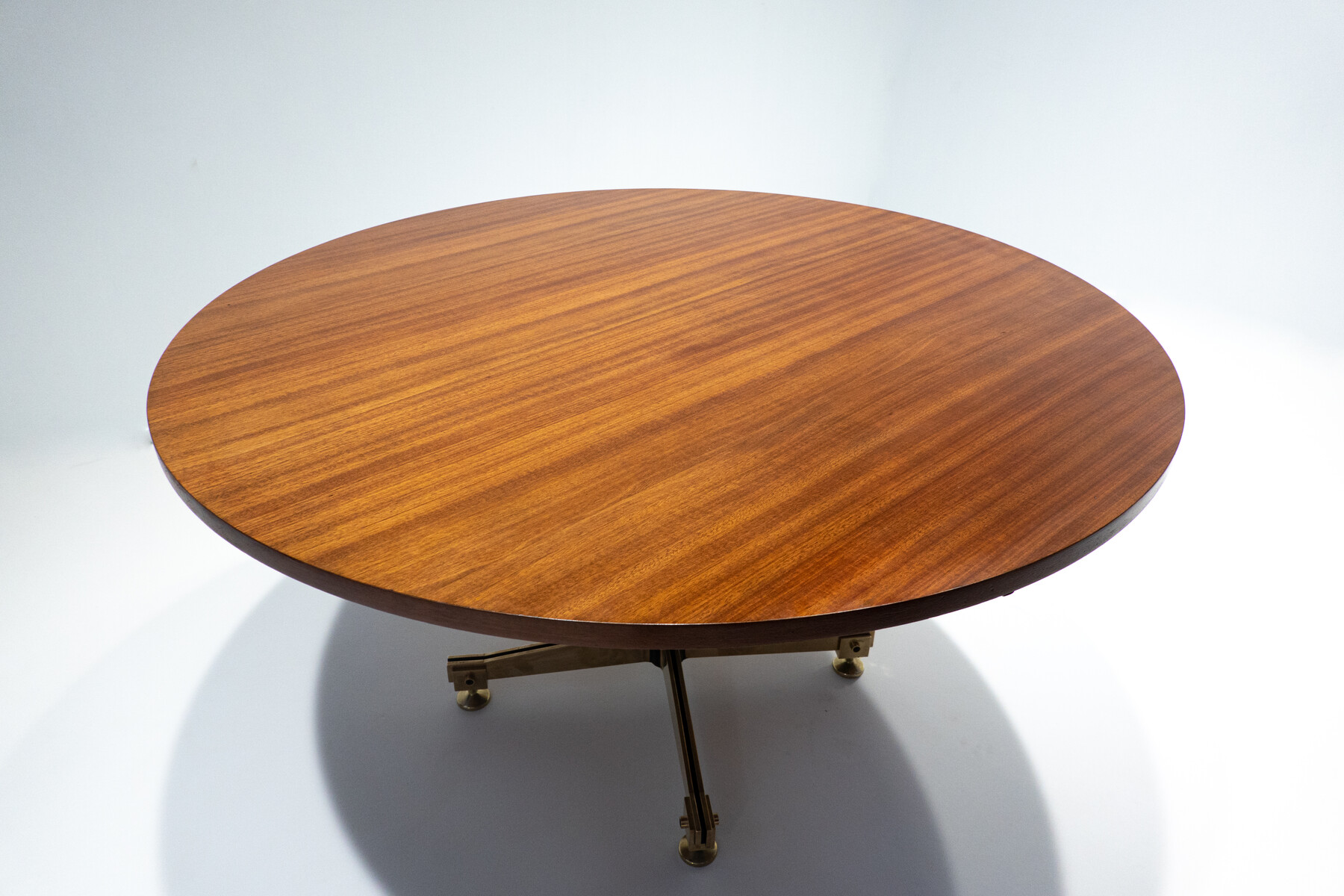 Mid-Century Modern Wood and Ceramic Extendable Dining Table by Melchiorre Bega and Pietro Melandri, Italy, 1950s