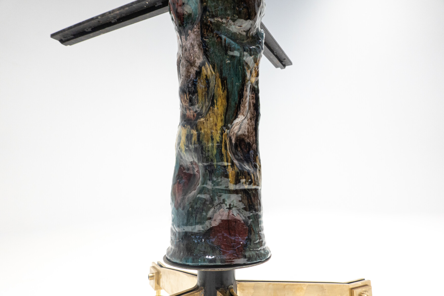 Mid-Century Modern Wood and Ceramic Extendable Dining Table by Melchiorre Bega and Pietro Melandri, Italy, 1950s