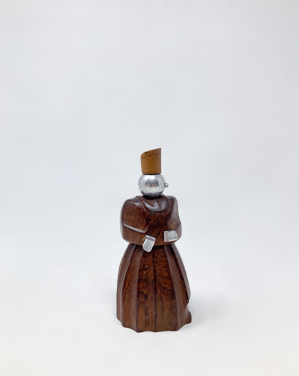 Mid-Century Modern Wood Pepper Mill by Peugeot, 1930s