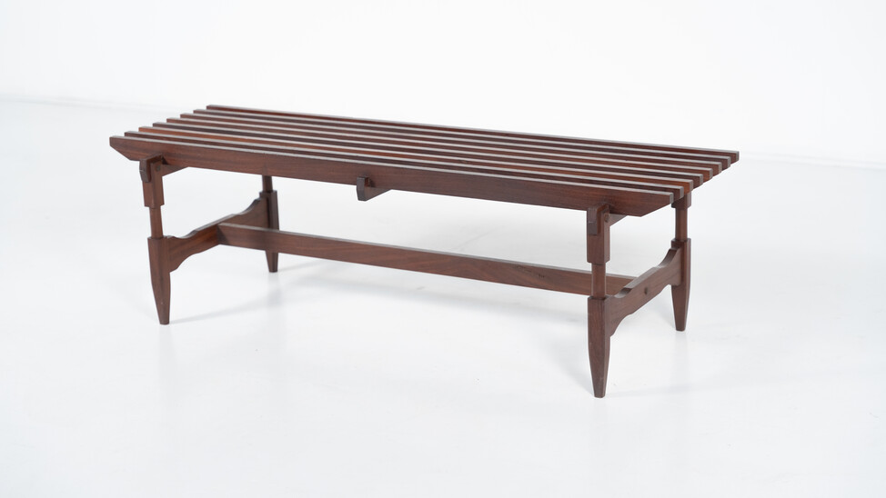 Mid-Century Modern Wooden Bench by Ico and Luisa Parisi, Italy, 1950s