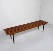 Mid-Century Modern Wooden Bench, Italy