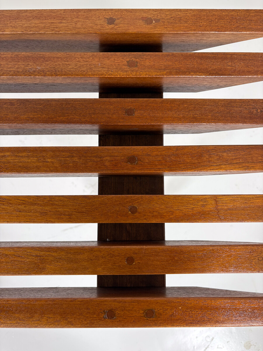 Mid-Century Modern Wooden Bench, Italy