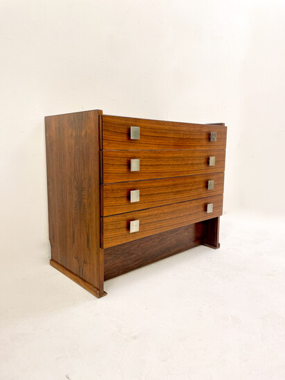 Mid-Century Modern Wooden Chest of Drawers, Italy, 1960s