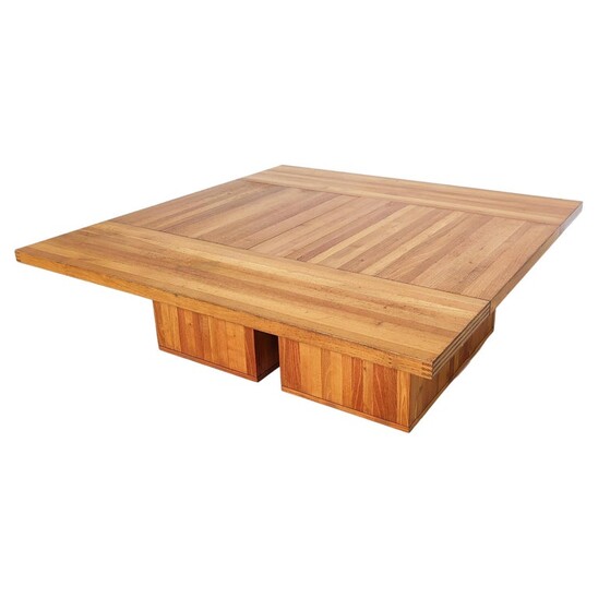 Mid-Century Modern Wooden Coffee Table Mod. 454 Il Castello by Mario Bellini for Cassina, 1970s