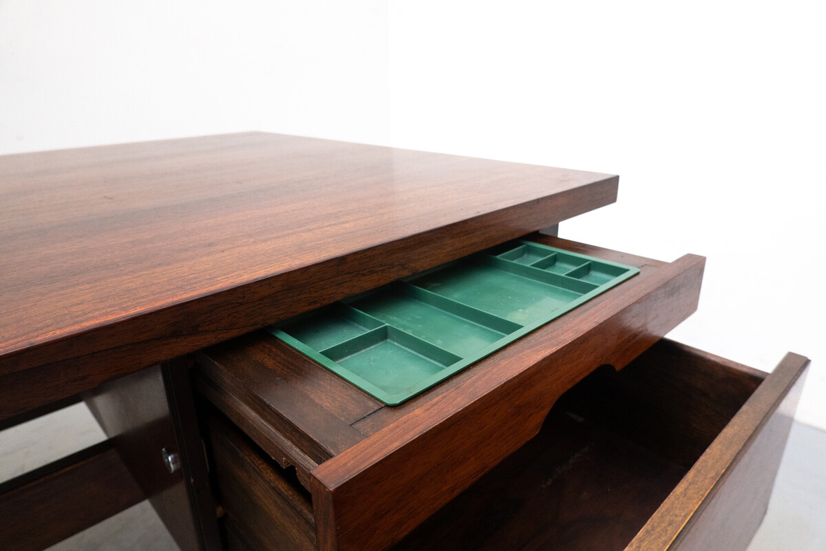 Mid-Century Modern Wooden Desk by Sergio Rodrigues, Brazil, 1960s