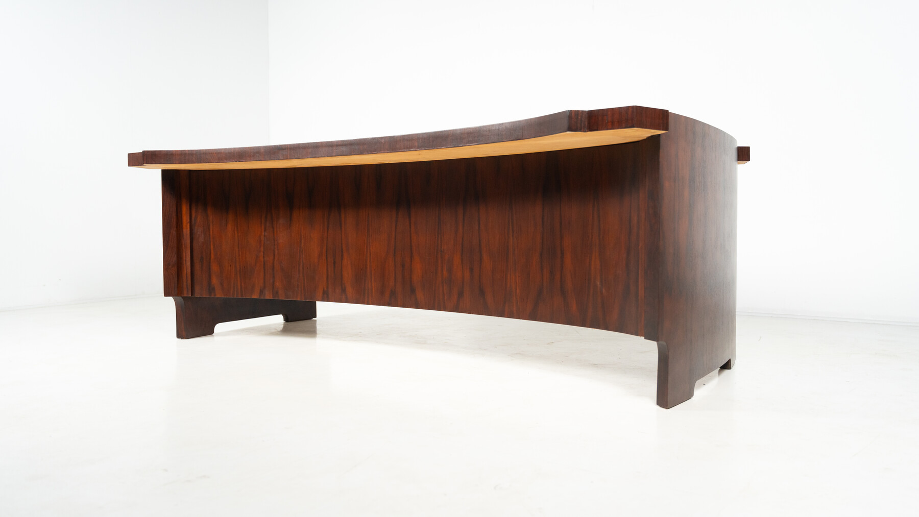 Mid-Century Modern Wooden Desk, Italy, 1960s