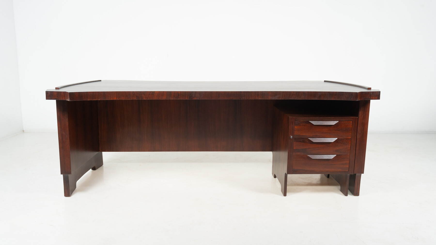 Mid-Century Modern Wooden Desk, Italy, 1960s
