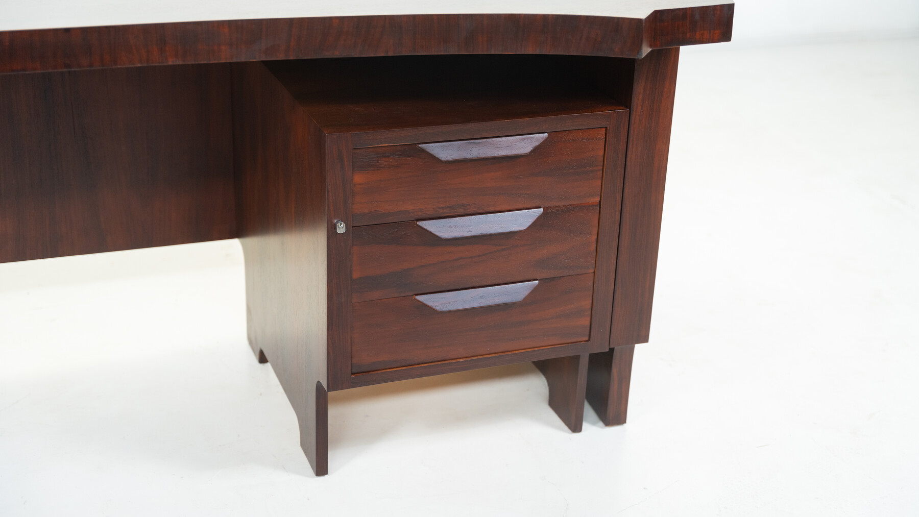 Mid-Century Modern Wooden Desk, Italy, 1960s