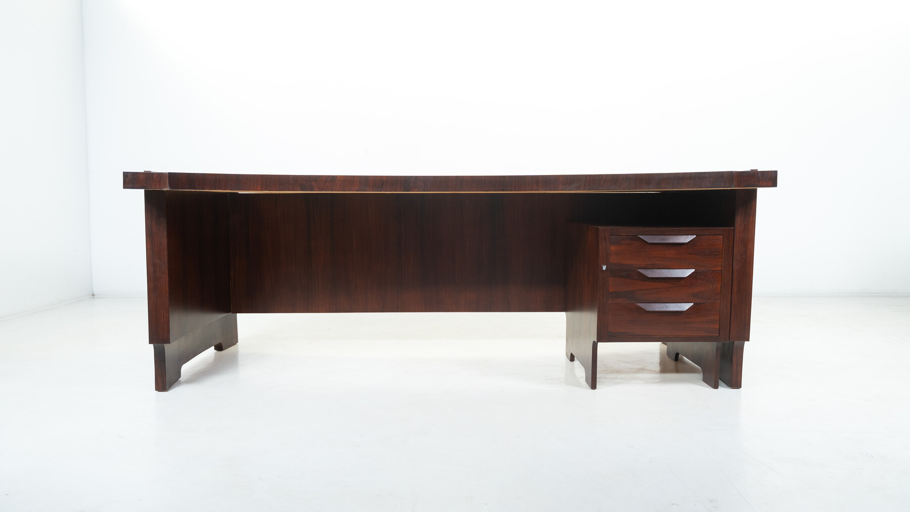 Mid-Century Modern Wooden Desk, Italy, 1960s