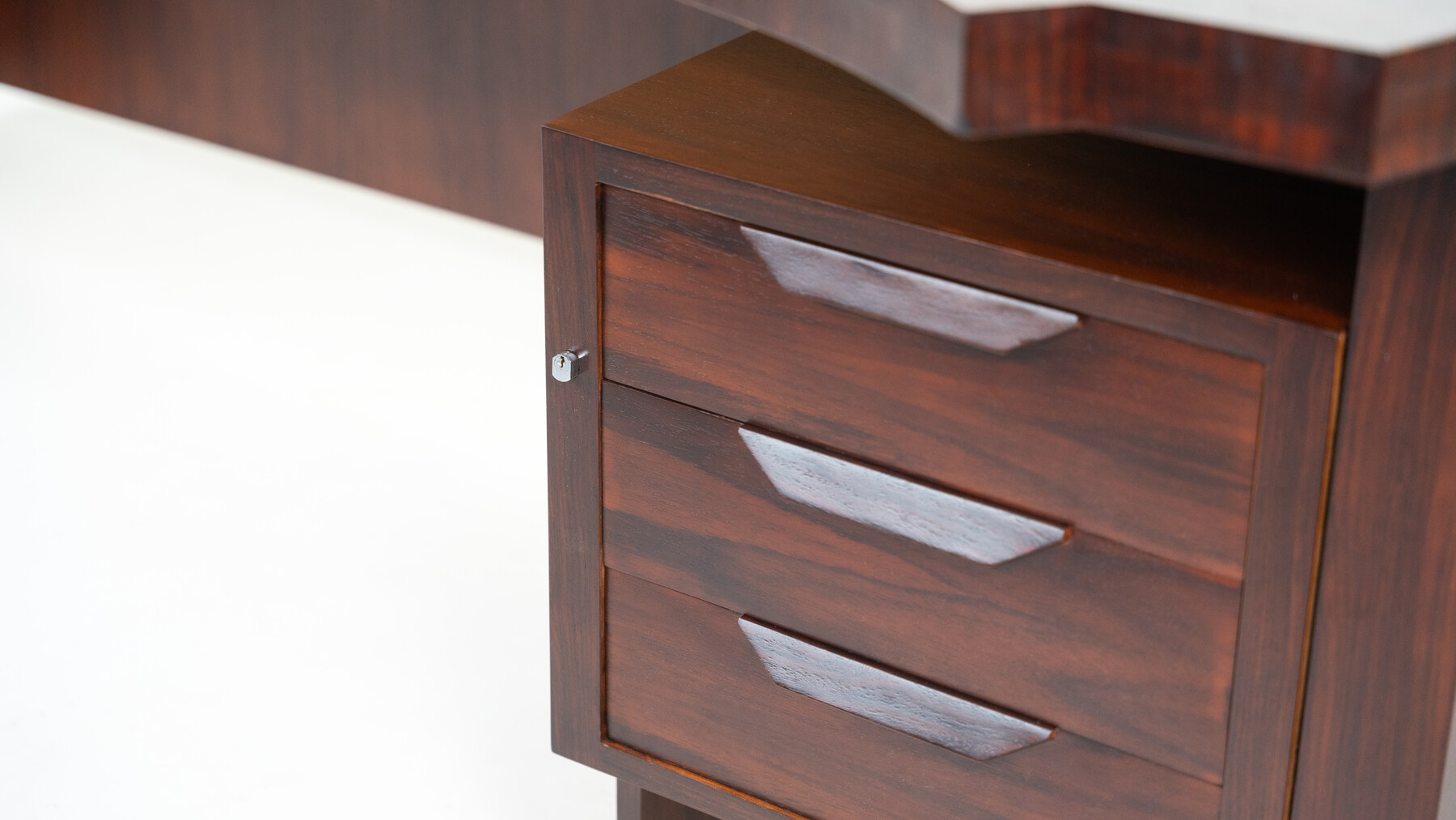 Mid-Century Modern Wooden Desk, Italy, 1960s