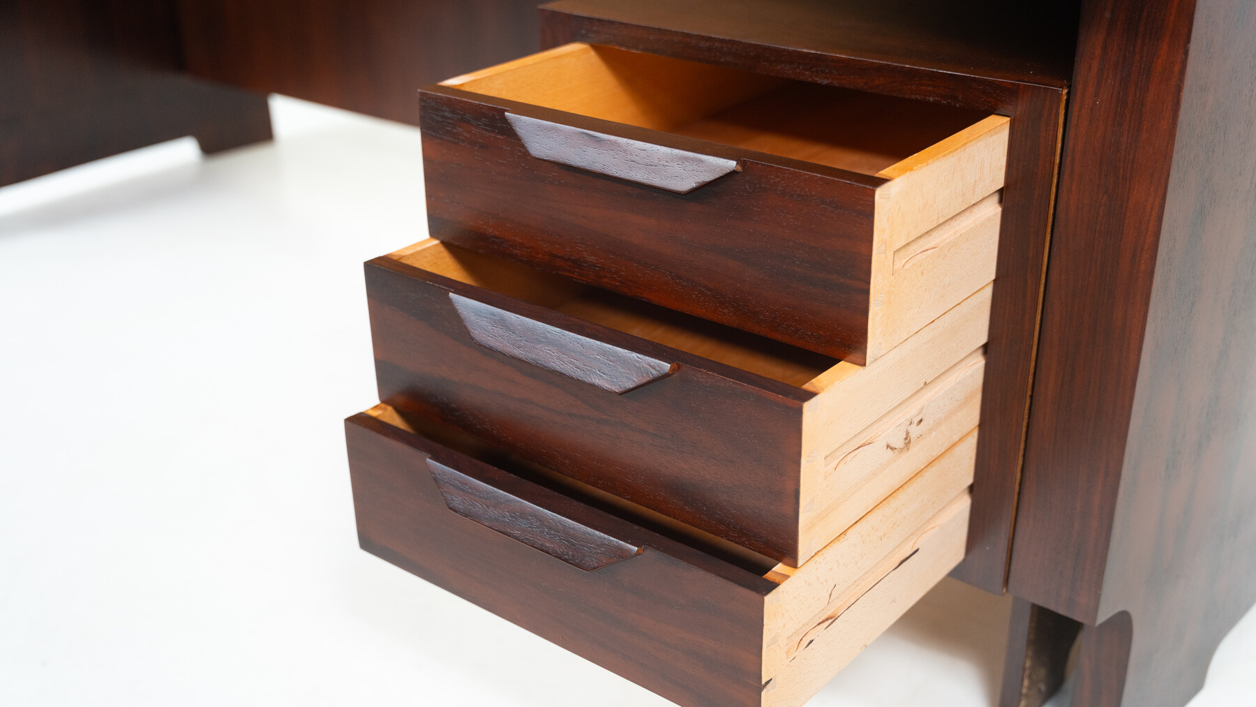 Mid-Century Modern Wooden Desk, Italy, 1960s