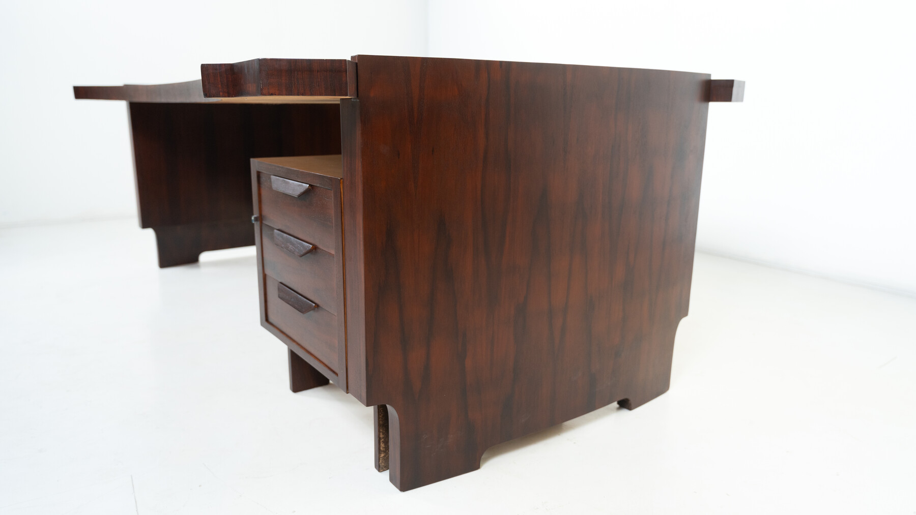 Mid-Century Modern Wooden Desk, Italy, 1960s
