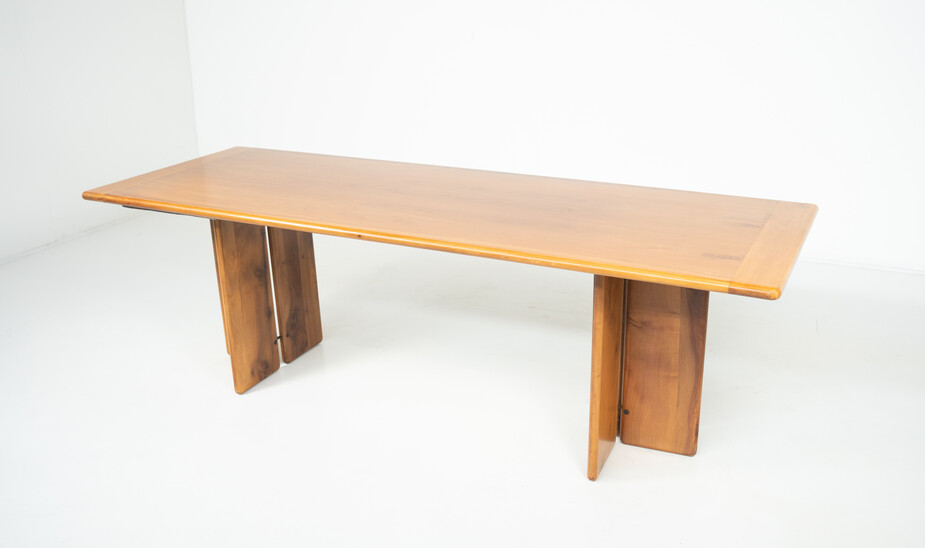 Mid-Century Modern Wooden Dining Table by Ammannati & Vitelli, 1960s