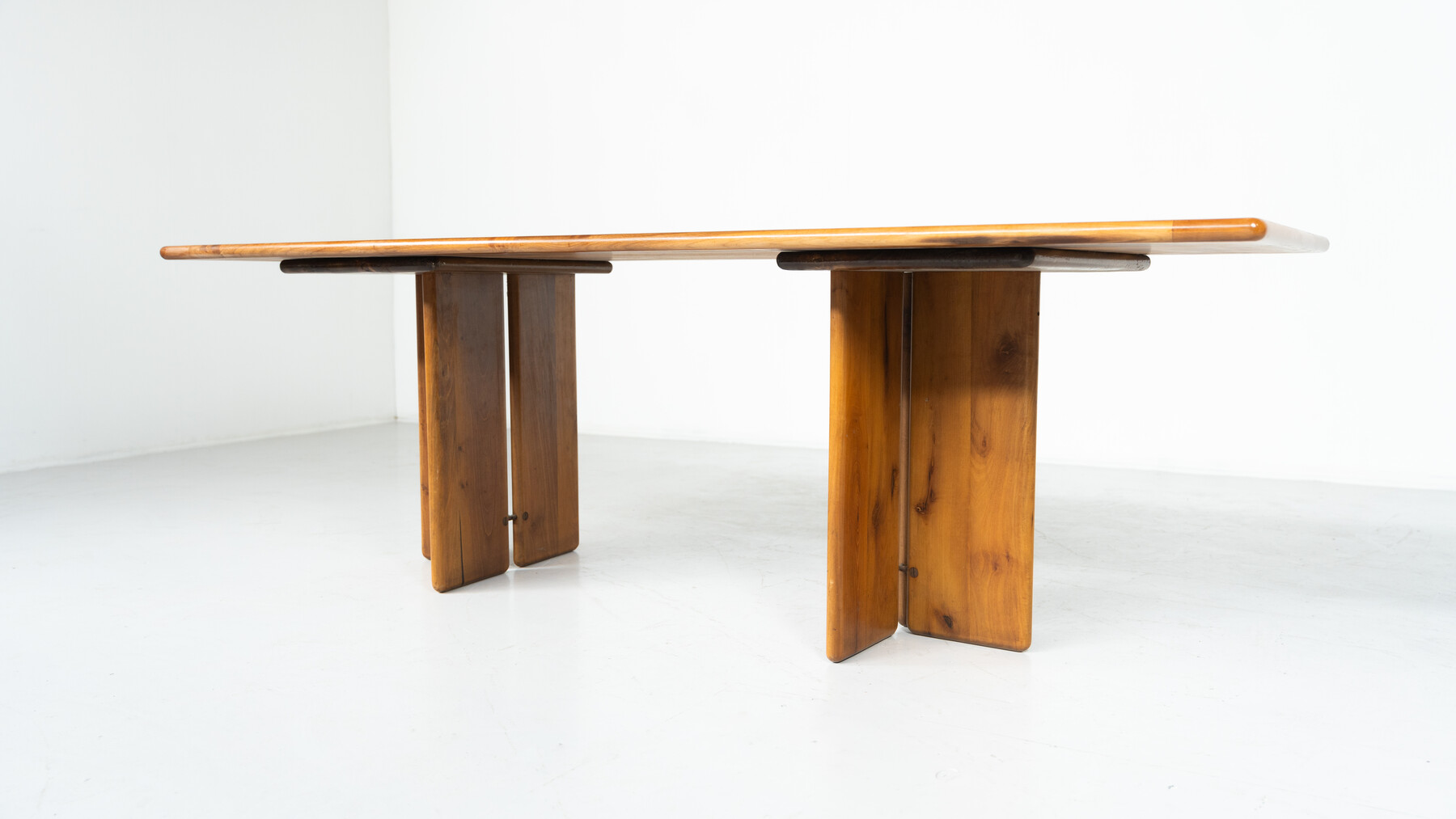 Mid-Century Modern Wooden Dining Table by Ammannati & Vitelli, 1960s