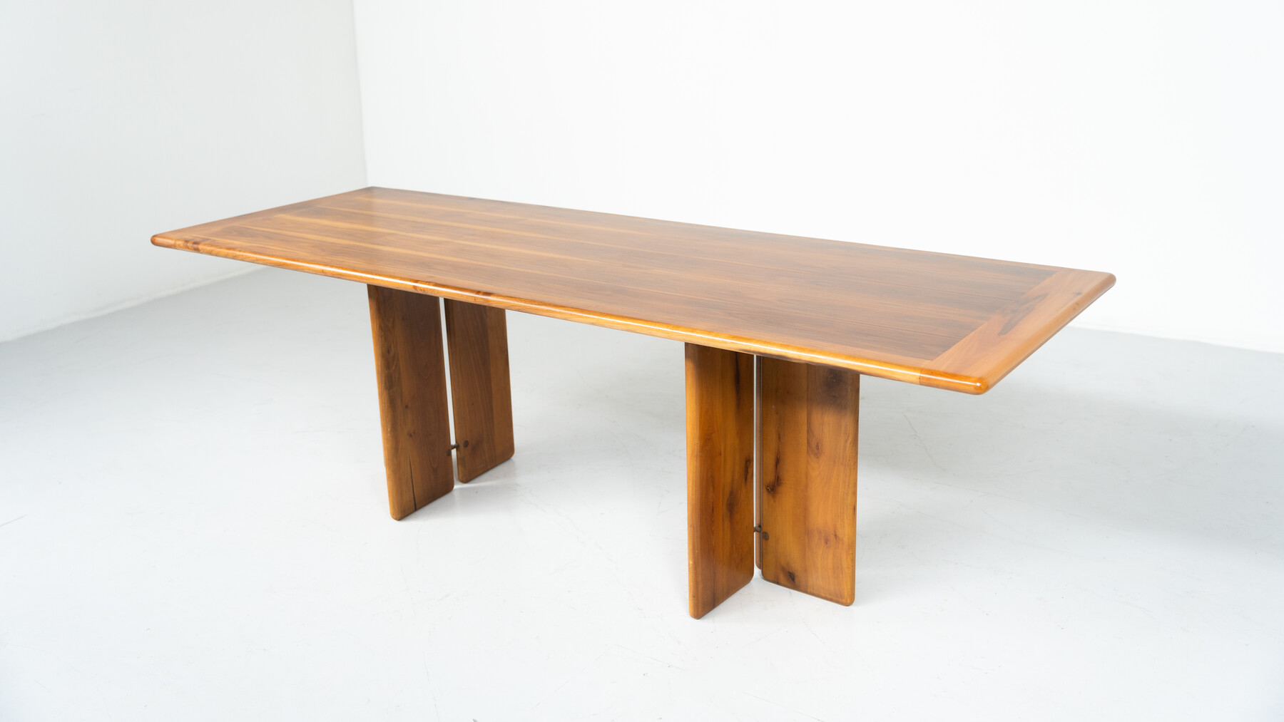 Mid-Century Modern Wooden Dining Table by Ammannati & Vitelli, 1960s