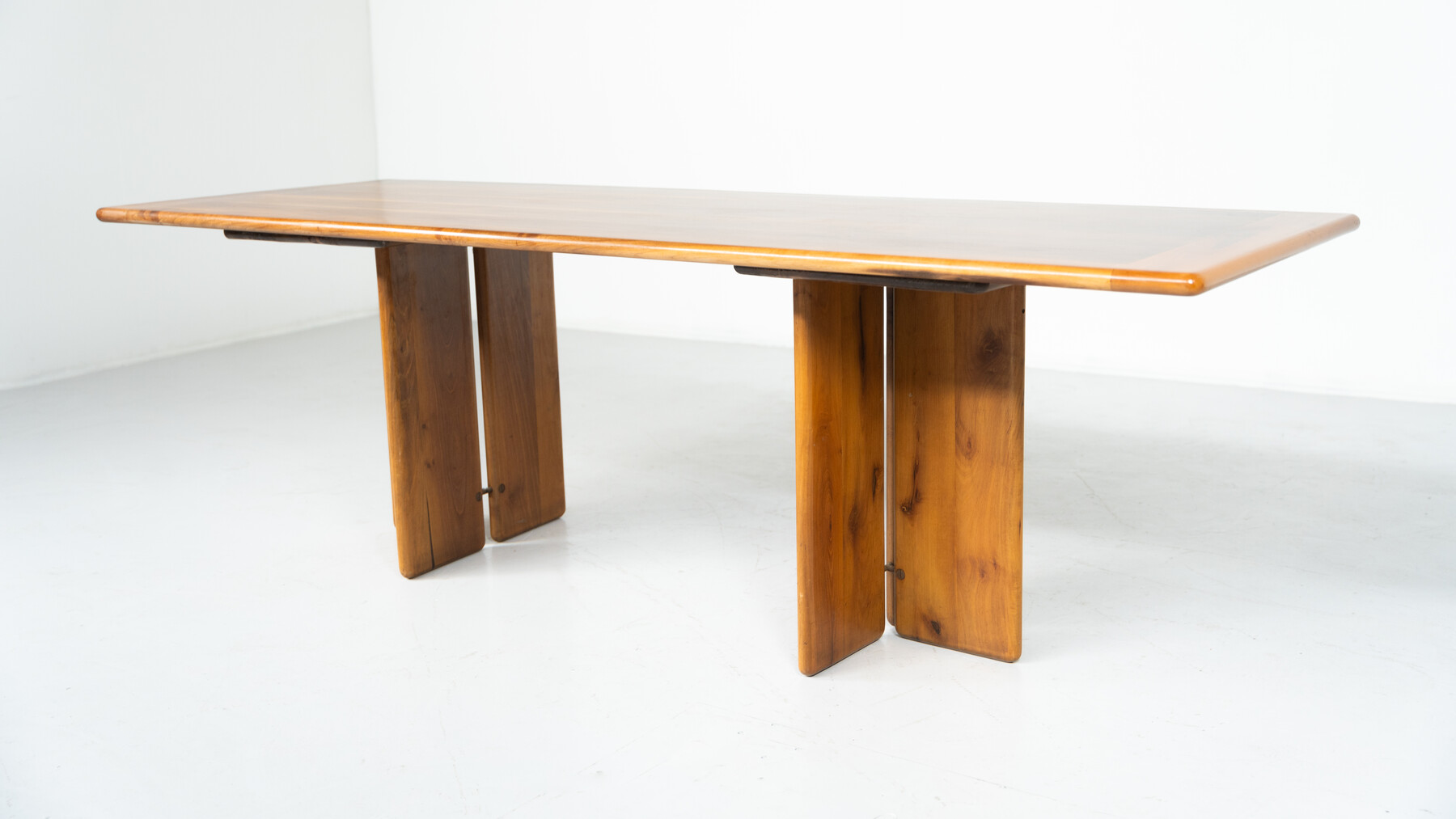 Mid-Century Modern Wooden Dining Table by Ammannati & Vitelli, 1960s