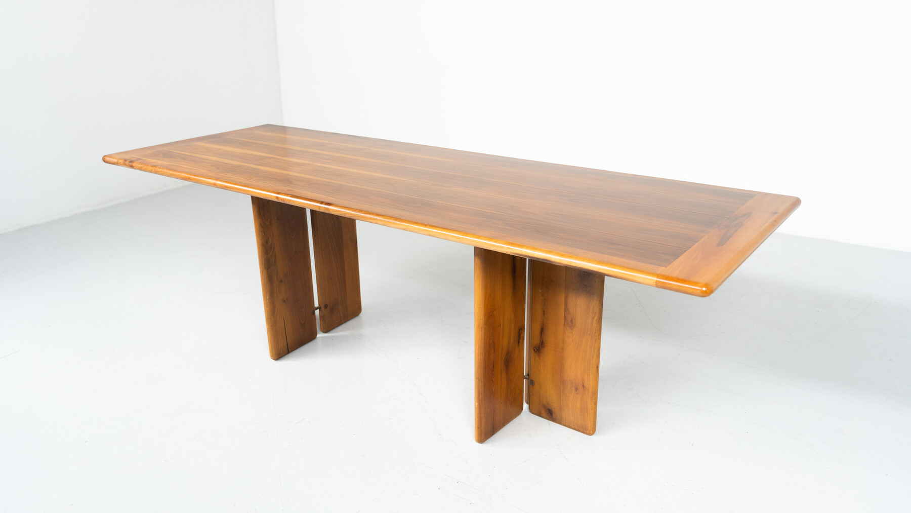Mid-Century Modern Wooden Dining Table by Ammannati & Vitelli, 1960s