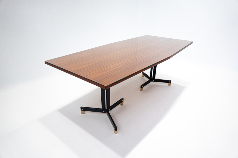 Mid-Century Modern Wooden Dining Table by Ignazio Gardella, Italy, 1950s