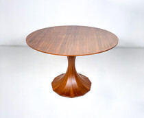 Mid-Century Modern Wooden Dining Table, Italy, 1960s