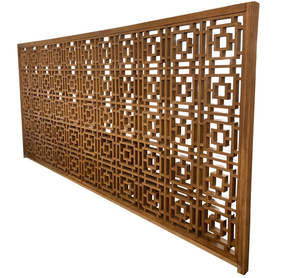 Mid-Century Modern Wooden Folding Screen, Belgium, 1975