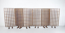 Mid-Century Modern Wooden Screen, 1960s- Sold per Panel