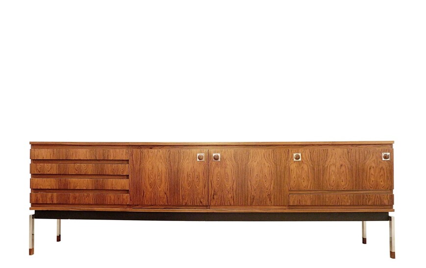Mid-Century Modern Wooden Sideboard by Alfred Hendrickx, Belform, 1970s