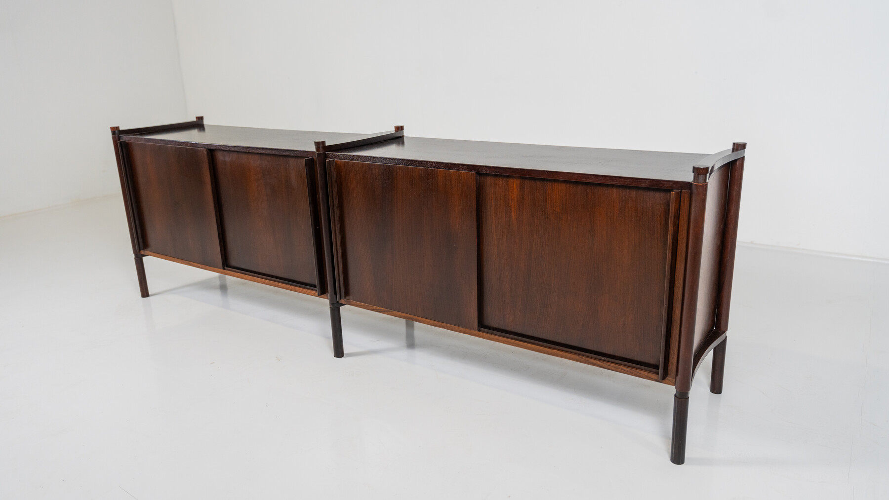 Mid-Century Modern Wooden Sideboard by Fukuoh Hirozi for Gavina, 1960s