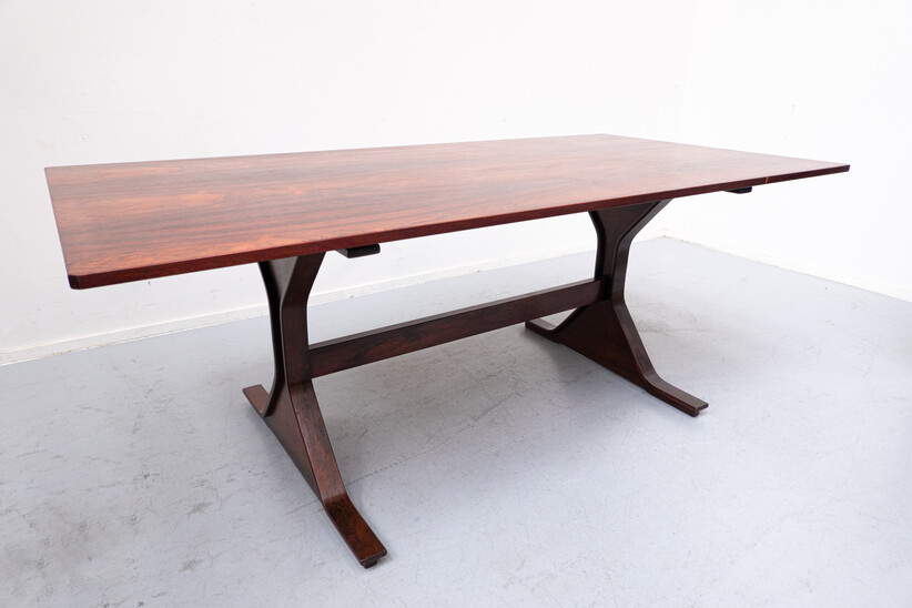 Mid-Century Modern Wooden Table by Gianfranco Frattini for Bernini, 1960s