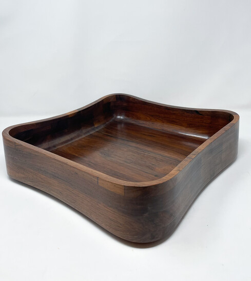 Mid-Century Modern Wooden Tray, Brazil, 1960s