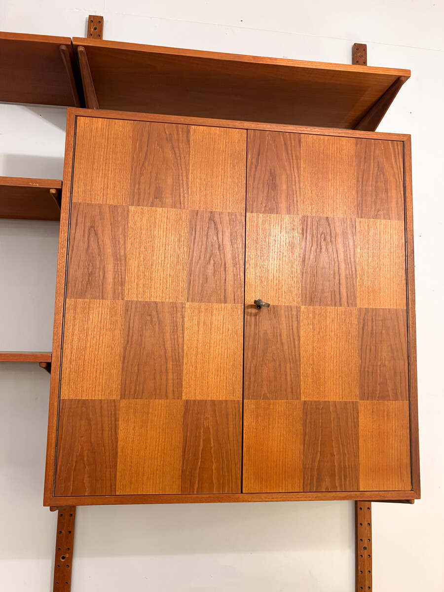 Mid-Century Modern Wooden Wall Unit, 1960s