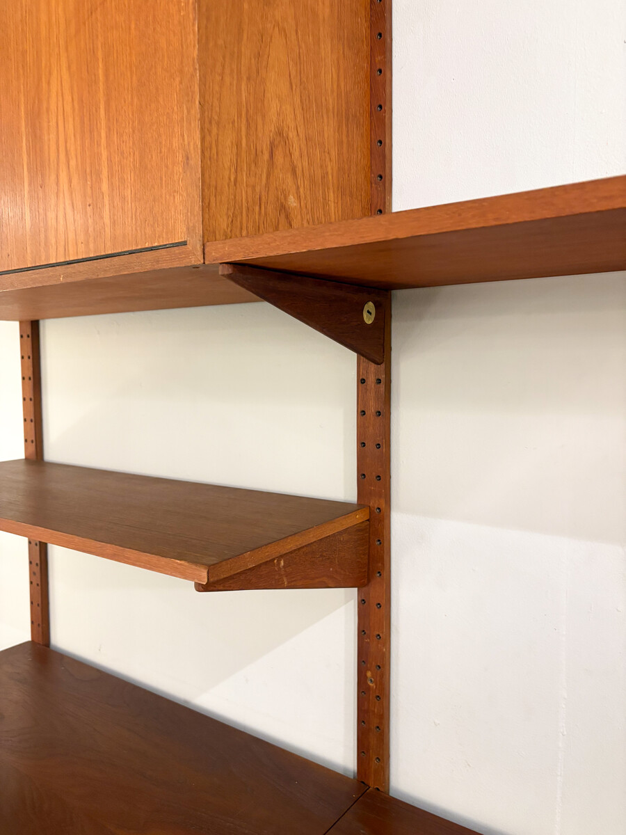 Mid-Century Modern Wooden Wall Unit, 1960s