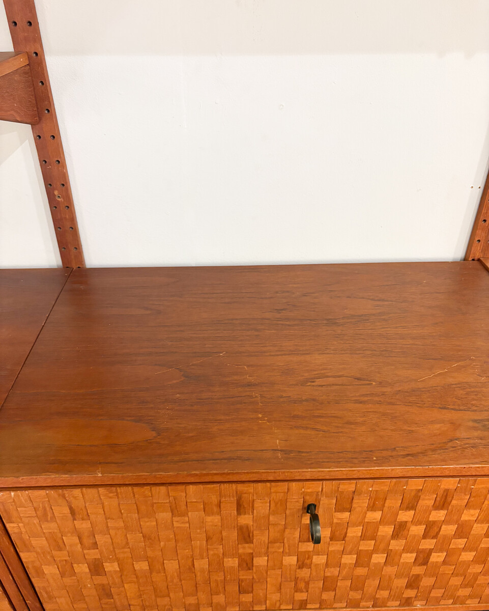 Mid-Century Modern Wooden Wall Unit, 1960s