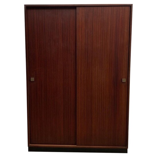 Mid-Century Modern Wooden Wardrobe by Alfred Hendricks, 1970s