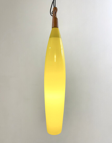 Mid-Century Modern Yellow Suspension, Italy, 1960s