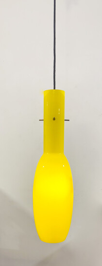 Mid-Century Modern Yellow Suspension, Italy, 1960s