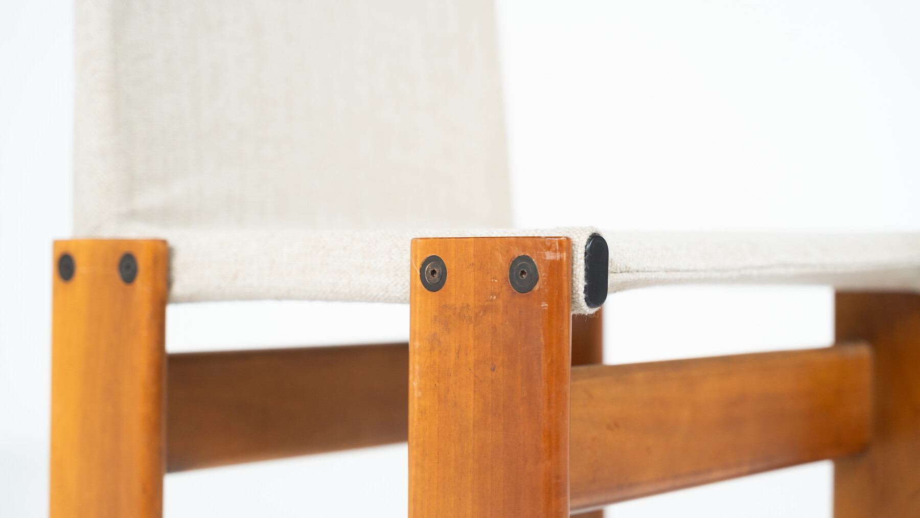 Mid-Century Monk Dining Chairs by Afra & Tobia Scarpa for Molteni, 1970s - New Canvas