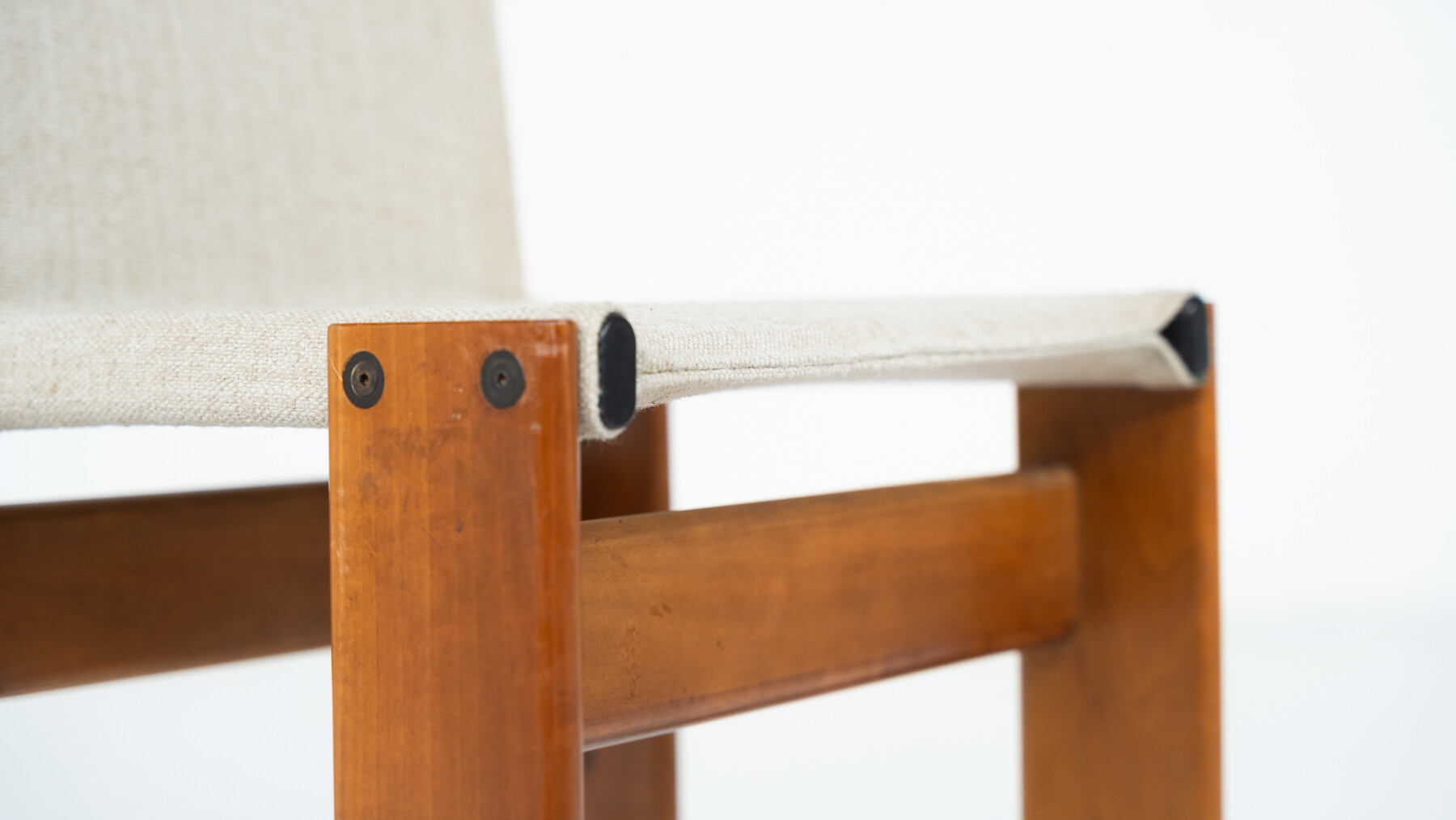 Mid-Century Monk Dining Chairs by Afra & Tobia Scarpa for Molteni, 1970s - New Canvas